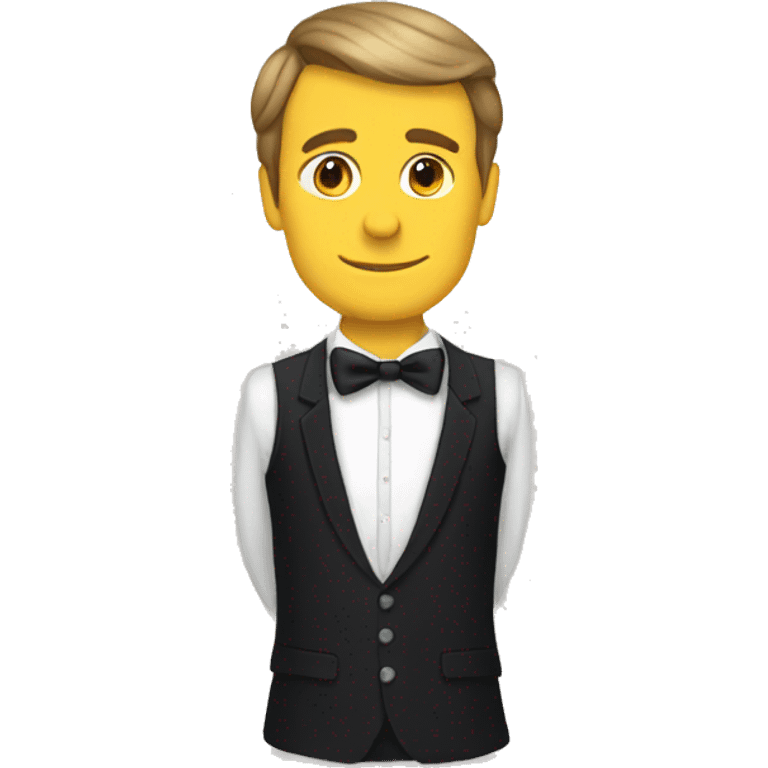 Macron wearing a dress emoji