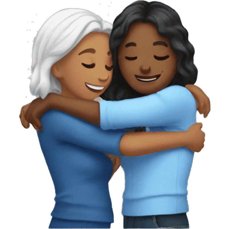 friends hug women  emoji