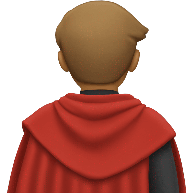 red hero cape back view emoji