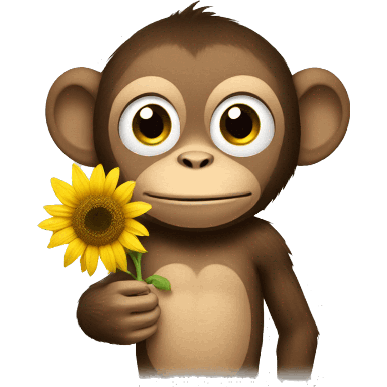 Monkey with sunflower seed bag  emoji