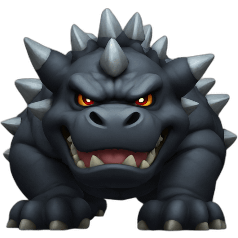 black bowser emoji