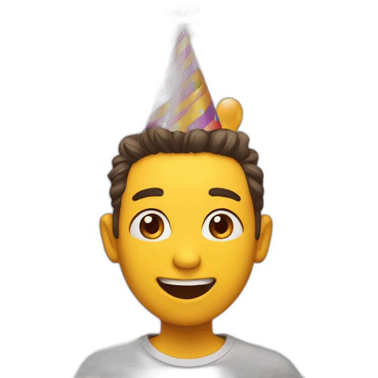 Surprise happy birthday emoji