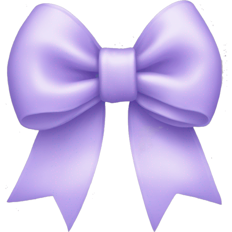 Pastel purple bow emoji