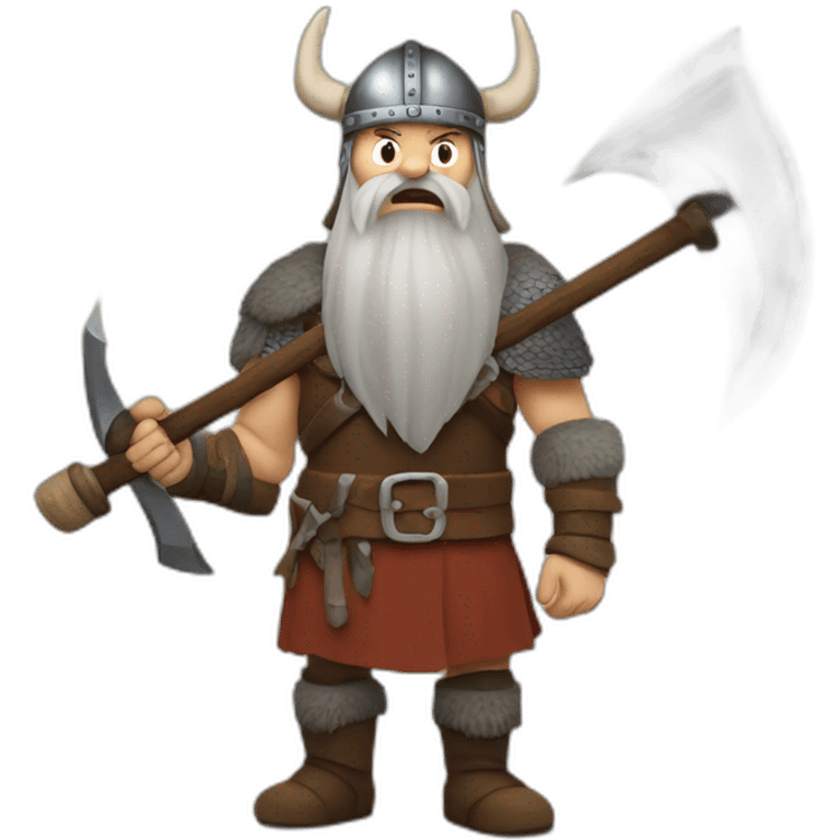 viking with axes emoji