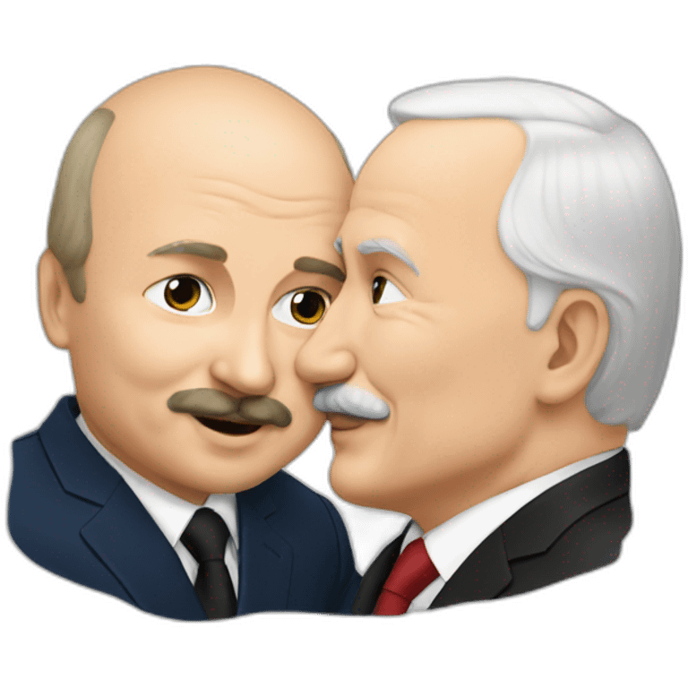 Lukashenko kissed putin emoji