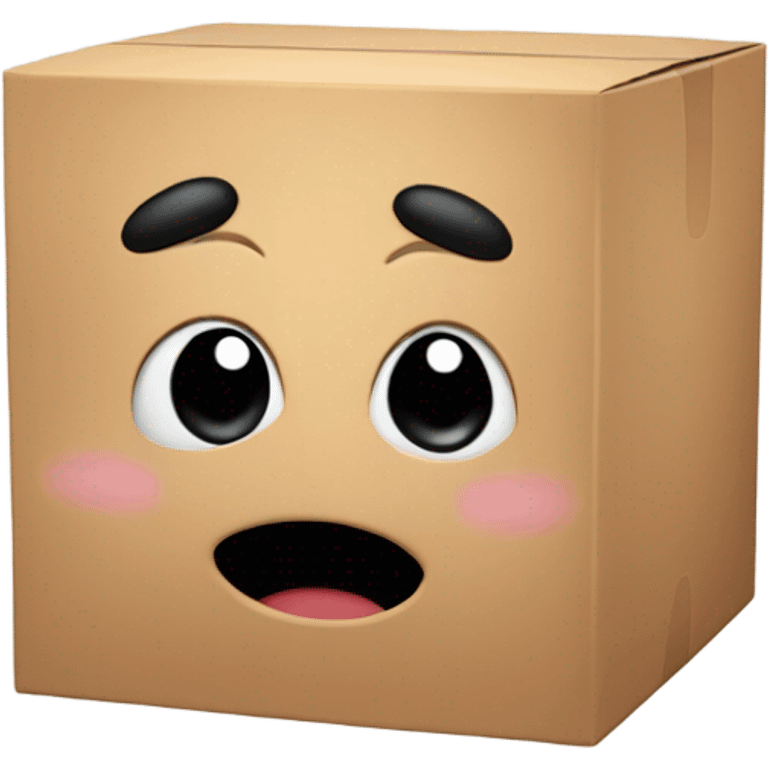 A box with (black dot Kirby eyes) emoji