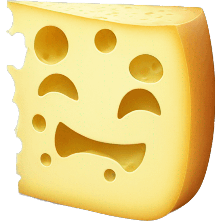 Irish cheese with hidden face emoji