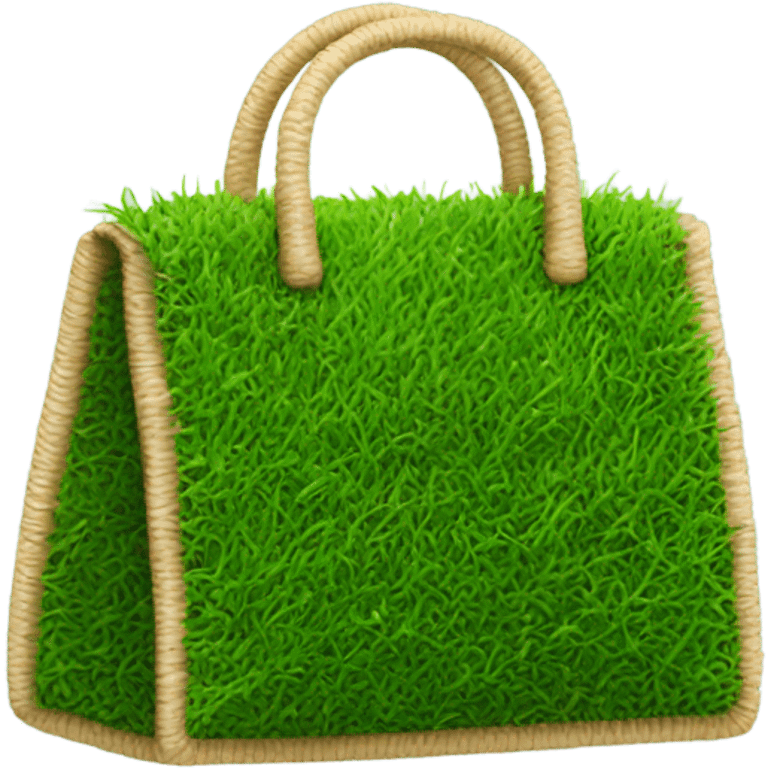 handbag made of grass emoji