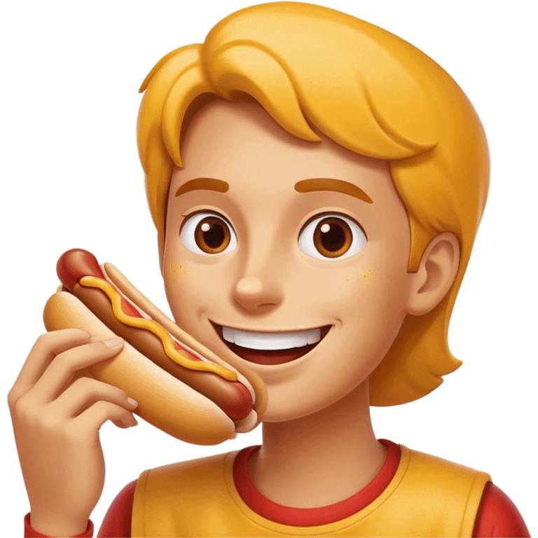 funny hotdog emoji