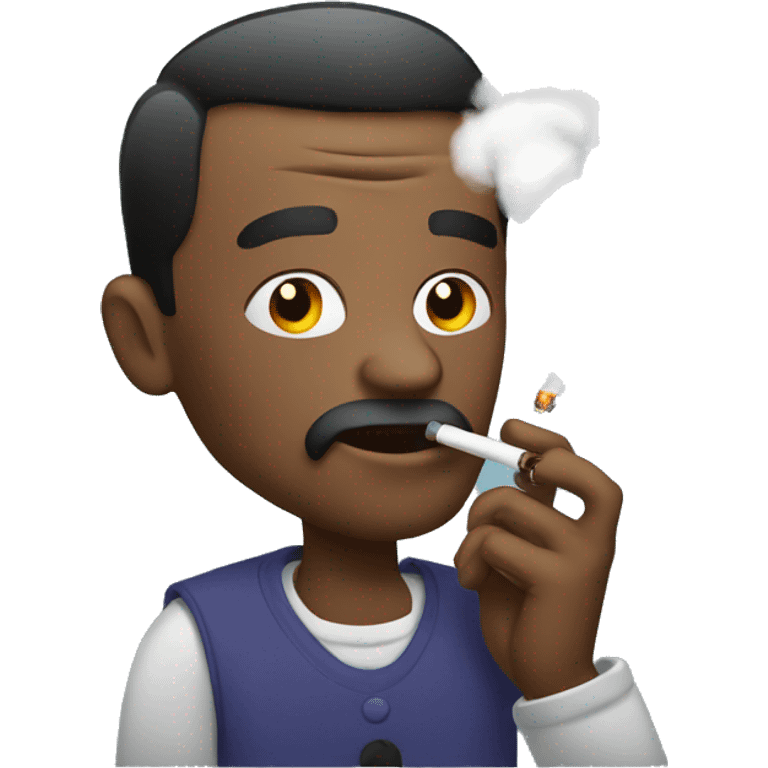 man smokes vape emoji