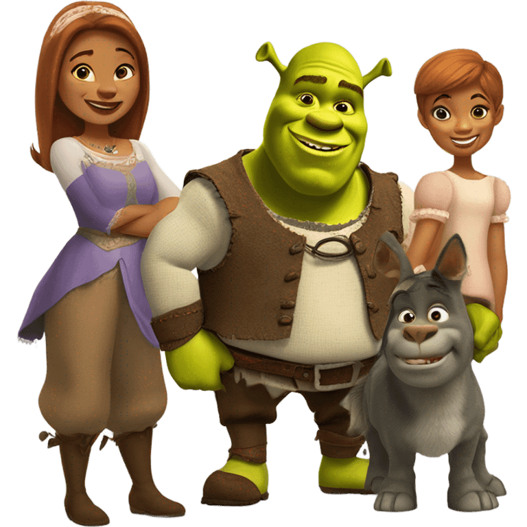 shrek friends emoji