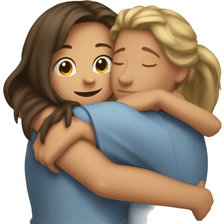 Girl hug emoji