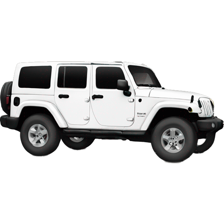 White jeep wrangler emoji