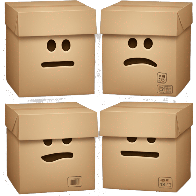 Three boxes emoji