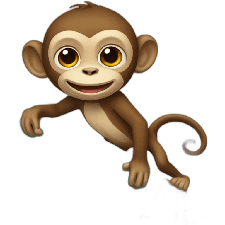 Monkey surfer emoji