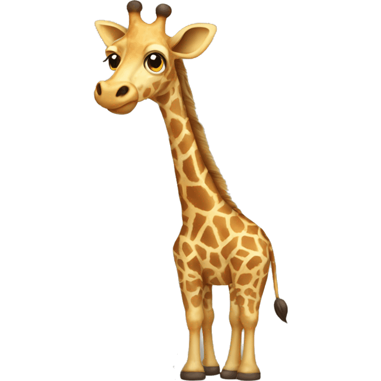 Giraffe wearing sweatpants emoji