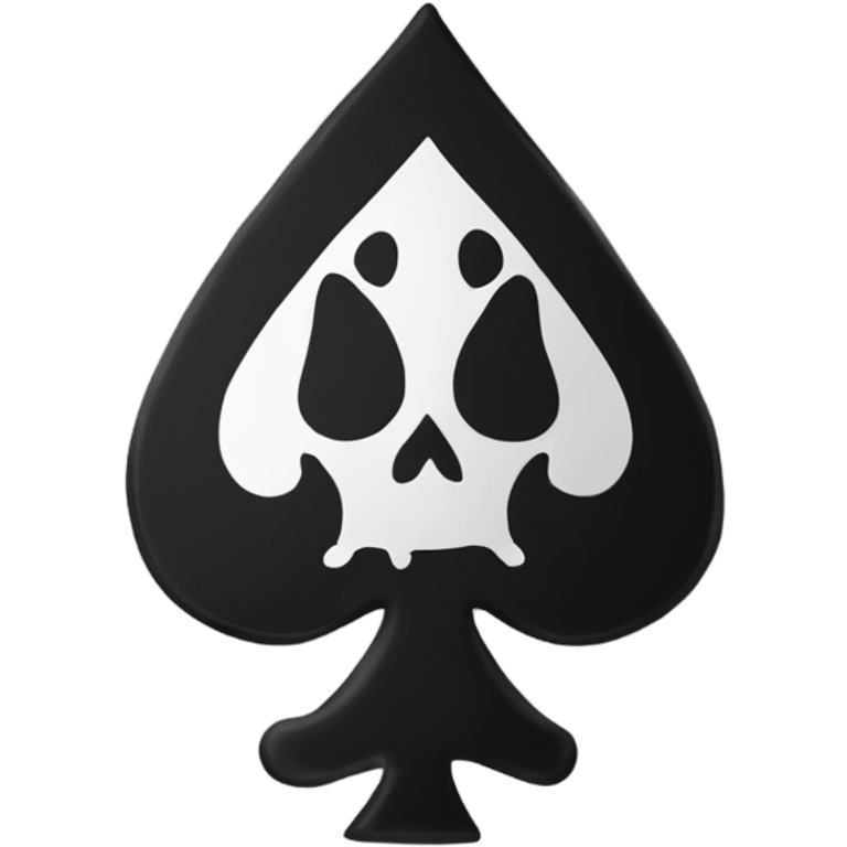 Black ace of spades  emoji