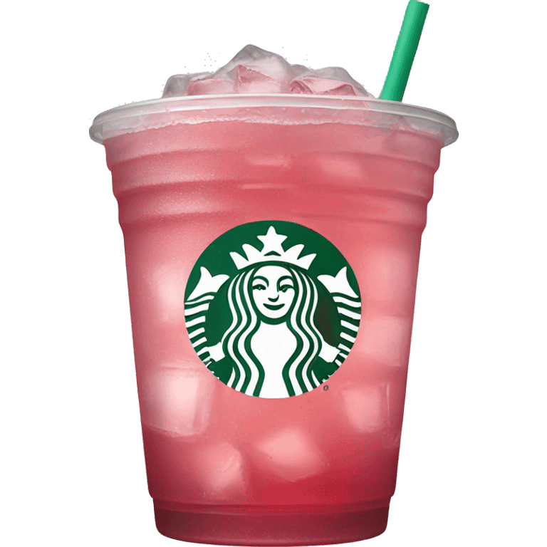 pink iced tea Starbucks drink emoji