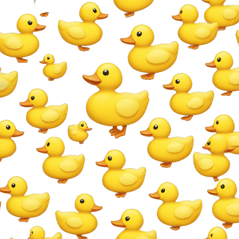 Cute yellow duck emoji