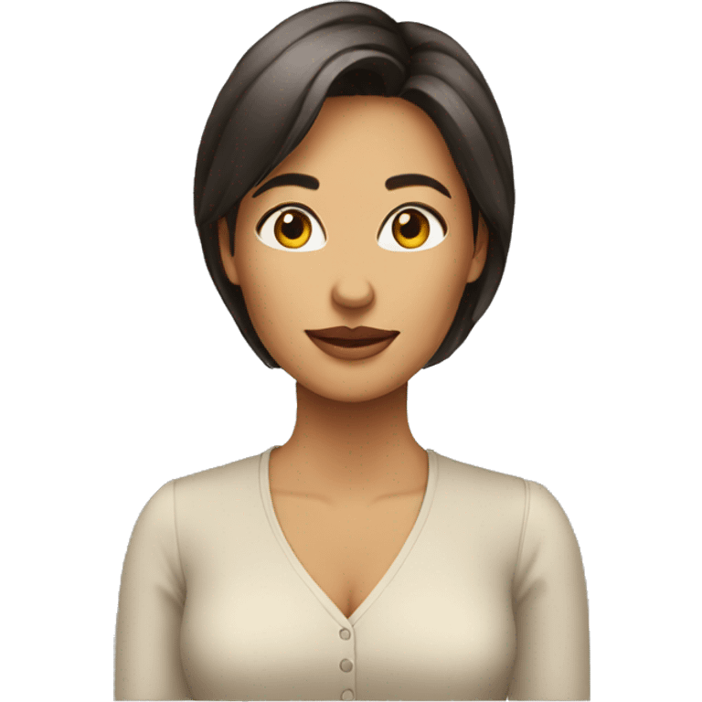 Women with Low neck blouse emoji