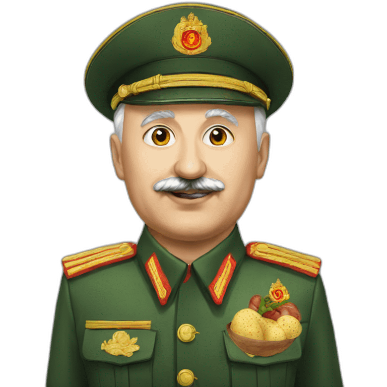 Lukashenko with potato emoji