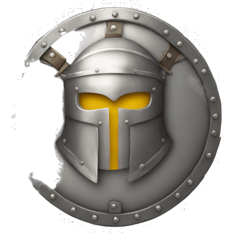 gladiator circular shield silver emoji