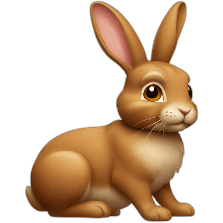 Lapin avec plusieurs teinte de marron emoji