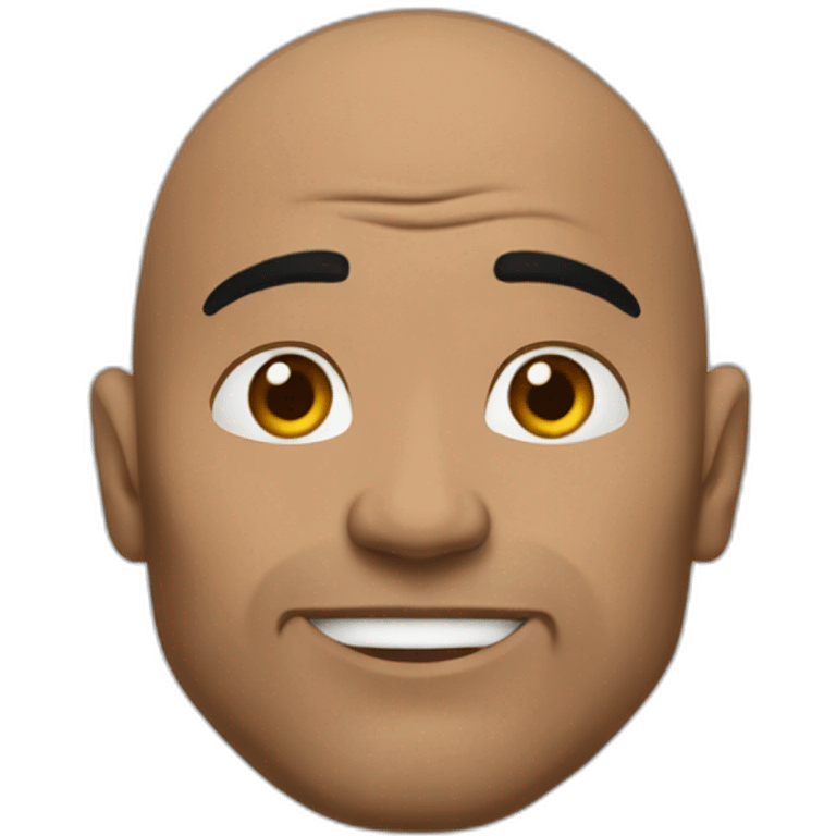 The rock clin d’œil emoji