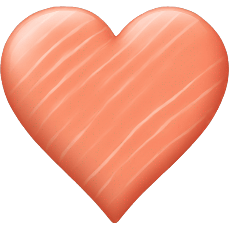 Salmon color heart emoji