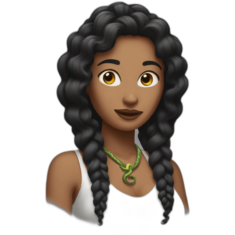 woman with snake haire emoji