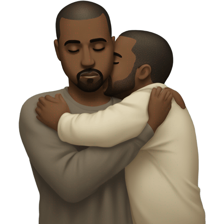 kanye kissing kanye emoji