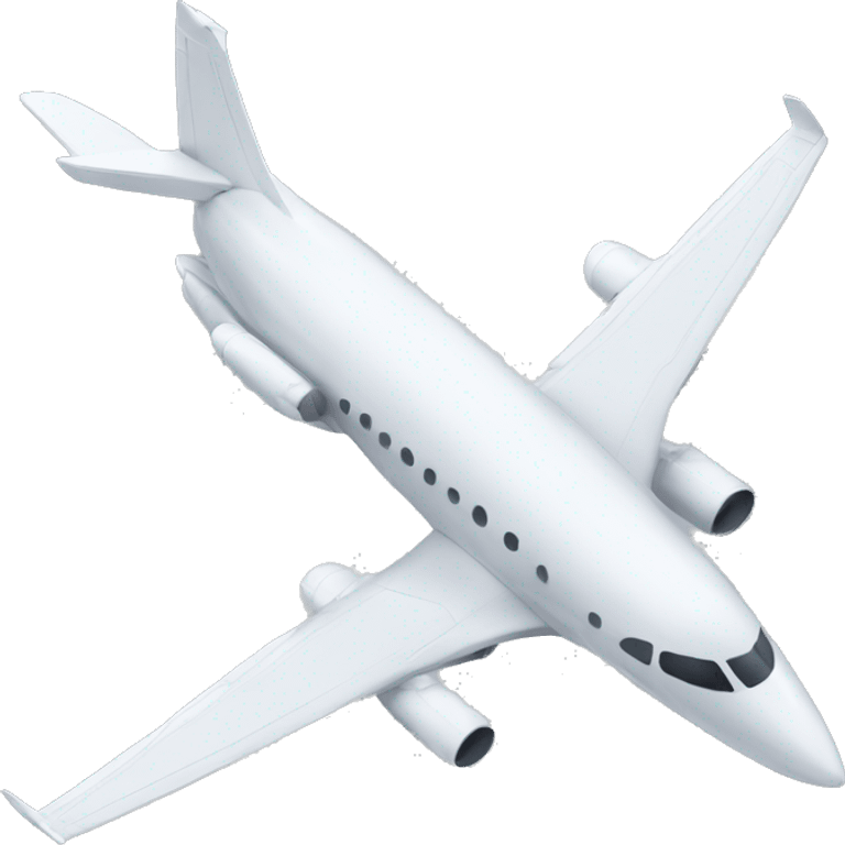 white jet front view emoji