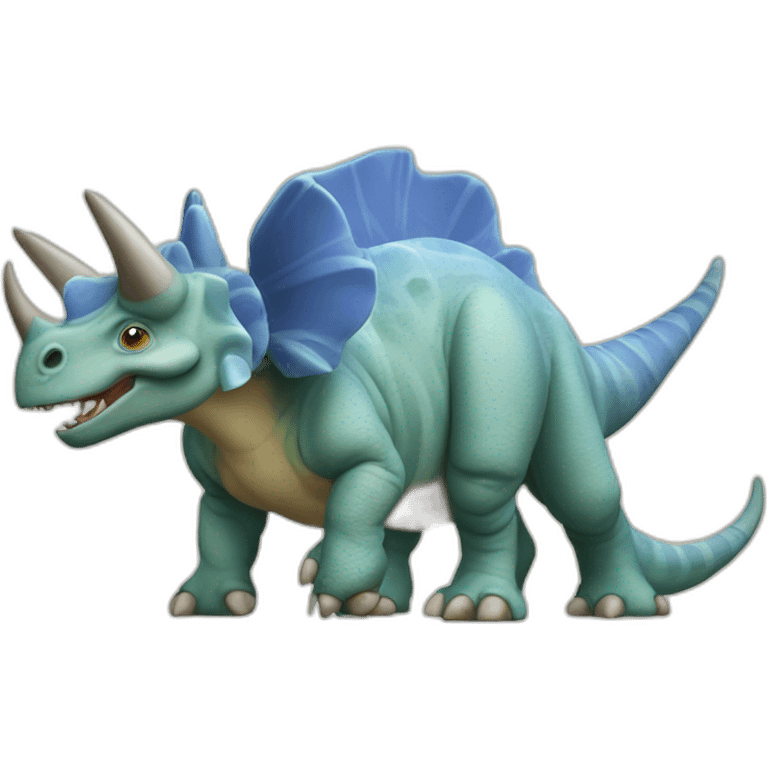 Squelette triceratops avec de bonnes proportions emoji