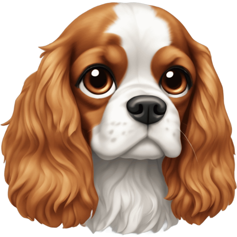 Cavalier King Charles spaniel in Warsaw  emoji