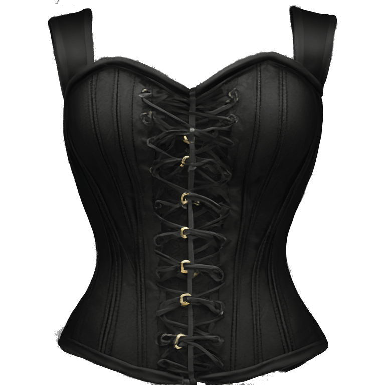 gothic lace corset black emoji