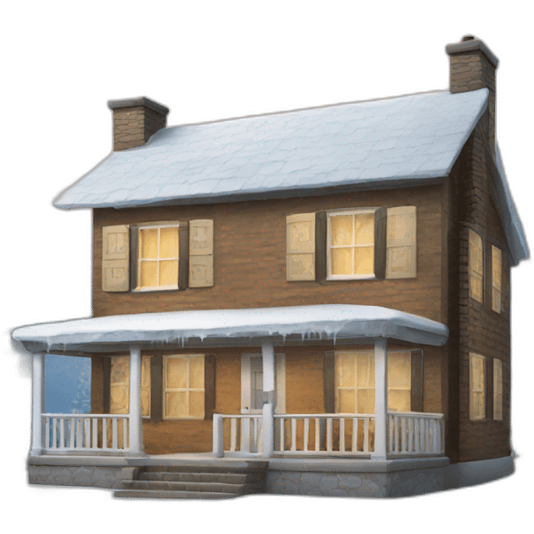 house made by ice  emoji