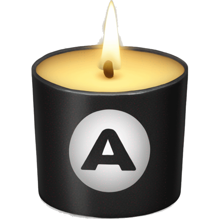 A coal and canary candle  emoji