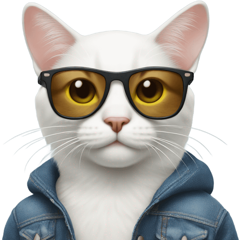 Cat with sunglasses emoji