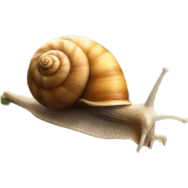 Snail on a slope emoji