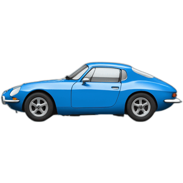 alpine A110 in French blue emoji