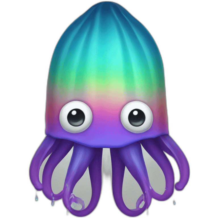 Rainbow Squid hat emoji