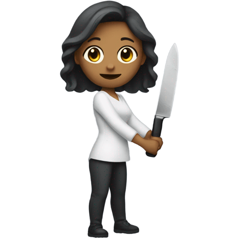  woman holding a knife emoji