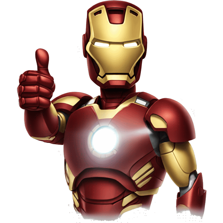 Iron man doing thumbs up emoji