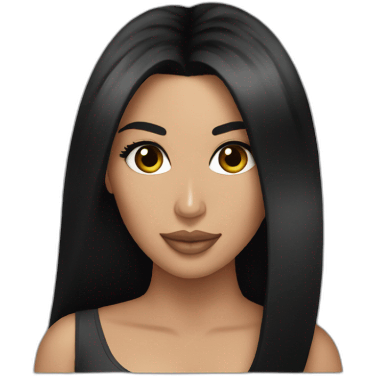 Big as of Kim Kardashian emoji