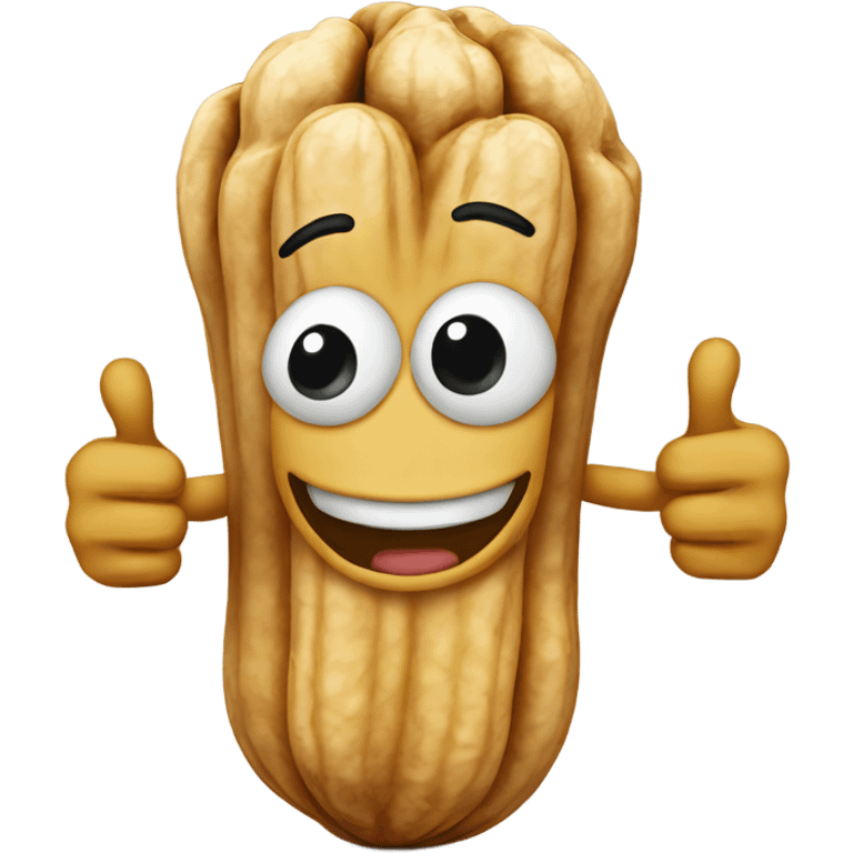 a peanut giving a thumbs up emoji