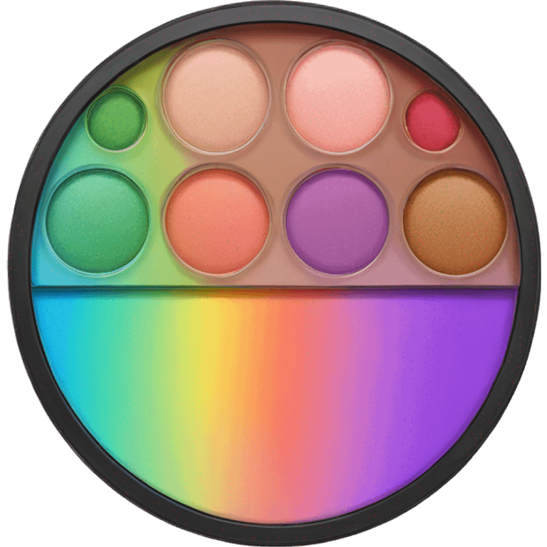 rainbow makeup palette emoji