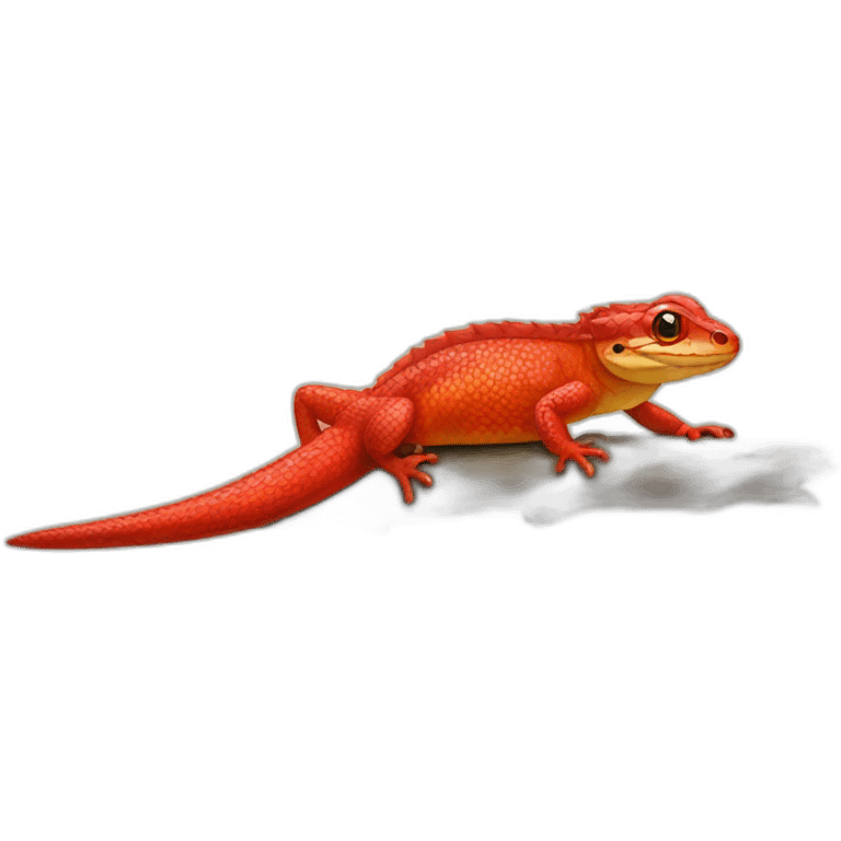 Red lezard emoji