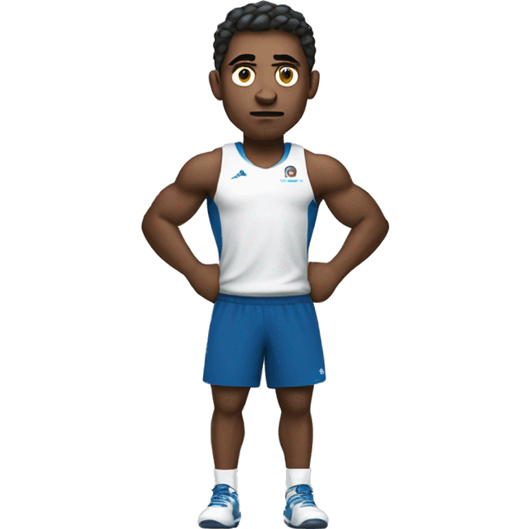  athlete with a determined expression on his face emoji