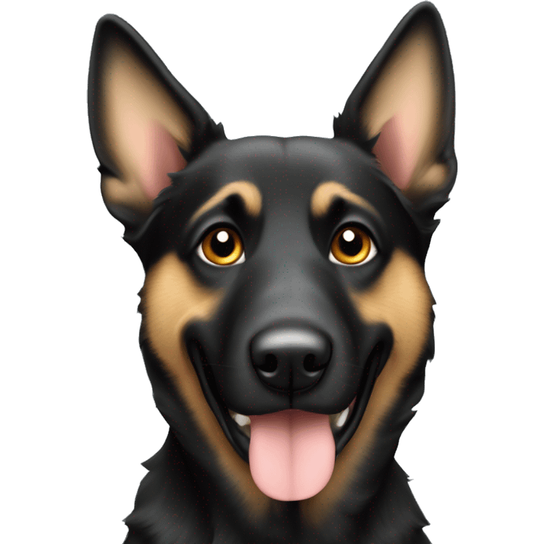 Schwarzer Belgischer Schäferhund emoji