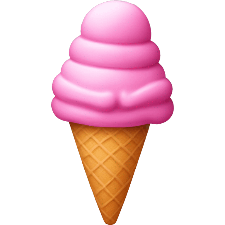 Pink icecream emoji